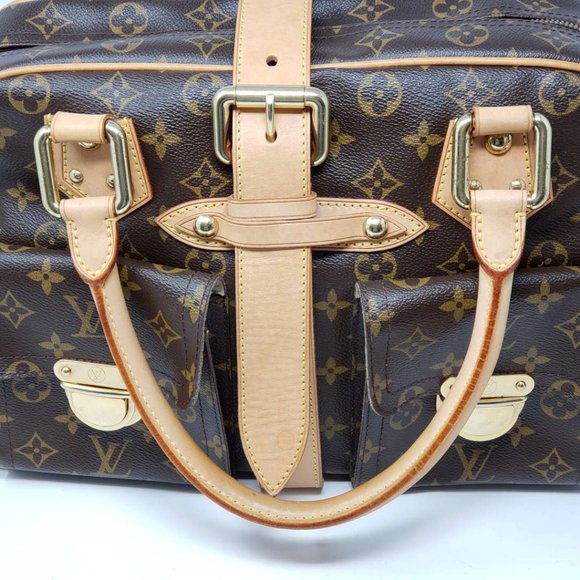 Auth Louis Vuitton Monogram Manhattan GM Hand Bag - Picture 4 of 14
